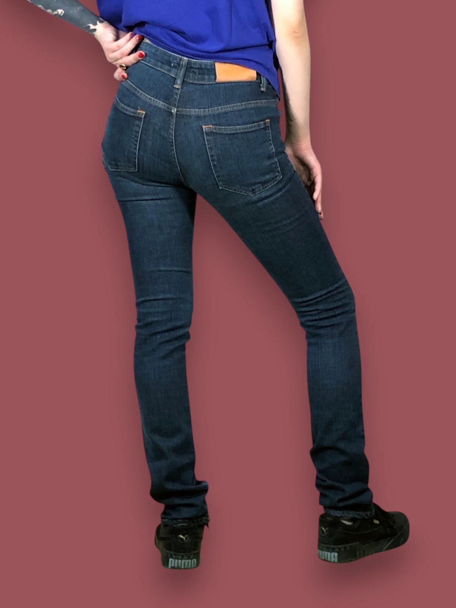 Vintage Acne Jeans Vintage Women's Skinny Jeans - 29 Size 29" - 3 Thumbnail