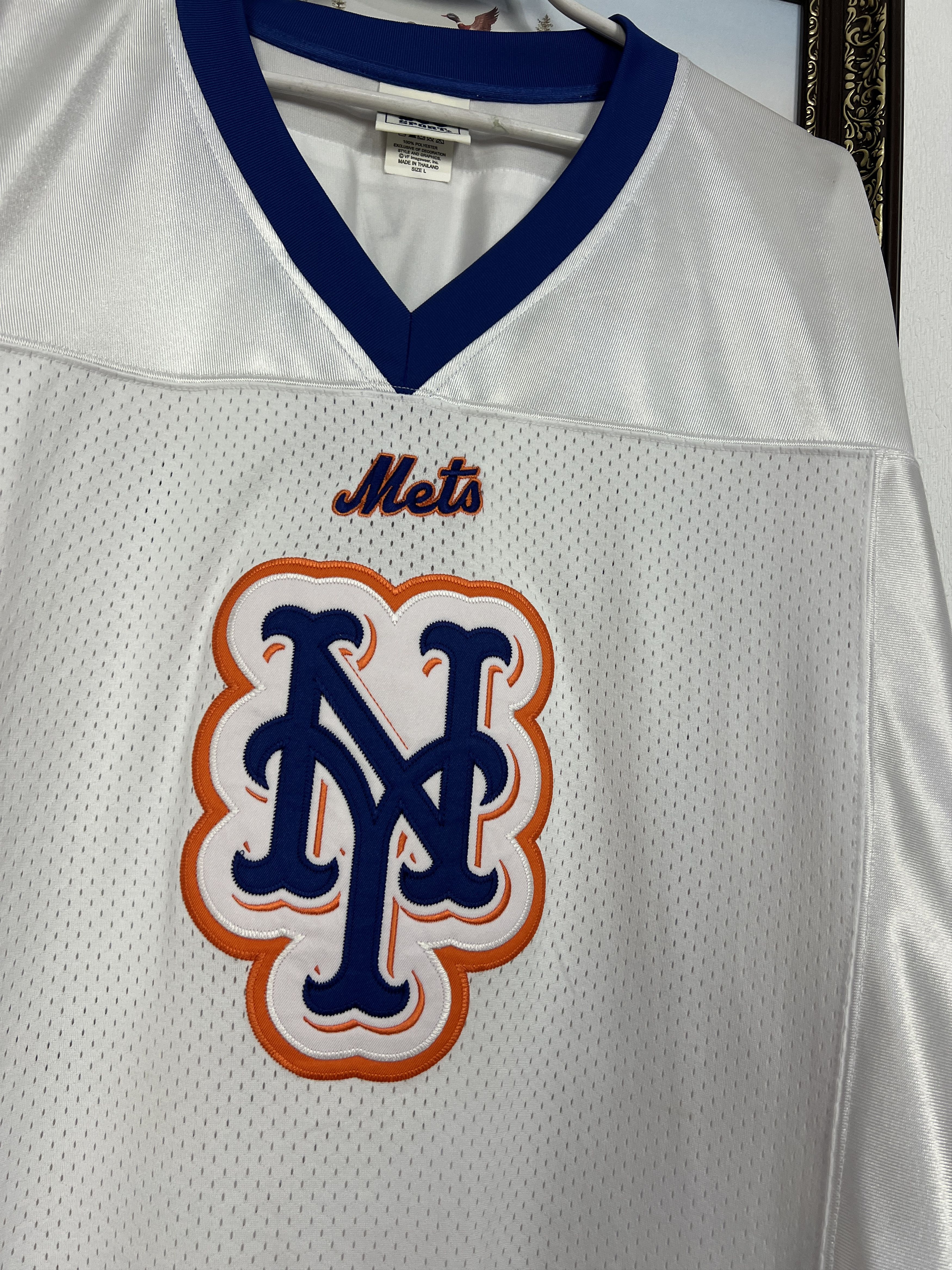 Vintage Lee Sport New York Mets Satin Mesh Jersey MLB Patch Size US L / EU 52-54 / 3 - 3 Thumbnail