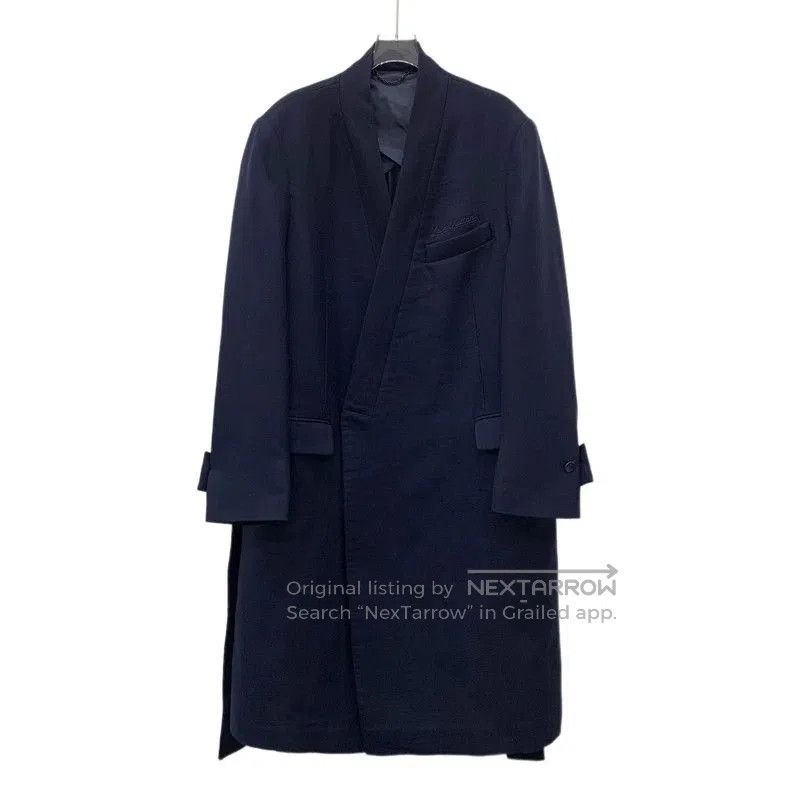 Louis Vuitton Louis Vuitton Blue Wool Logo Embroidered Coat. Size US M / EU 48-50 / 2 - 1 Thumbnail
