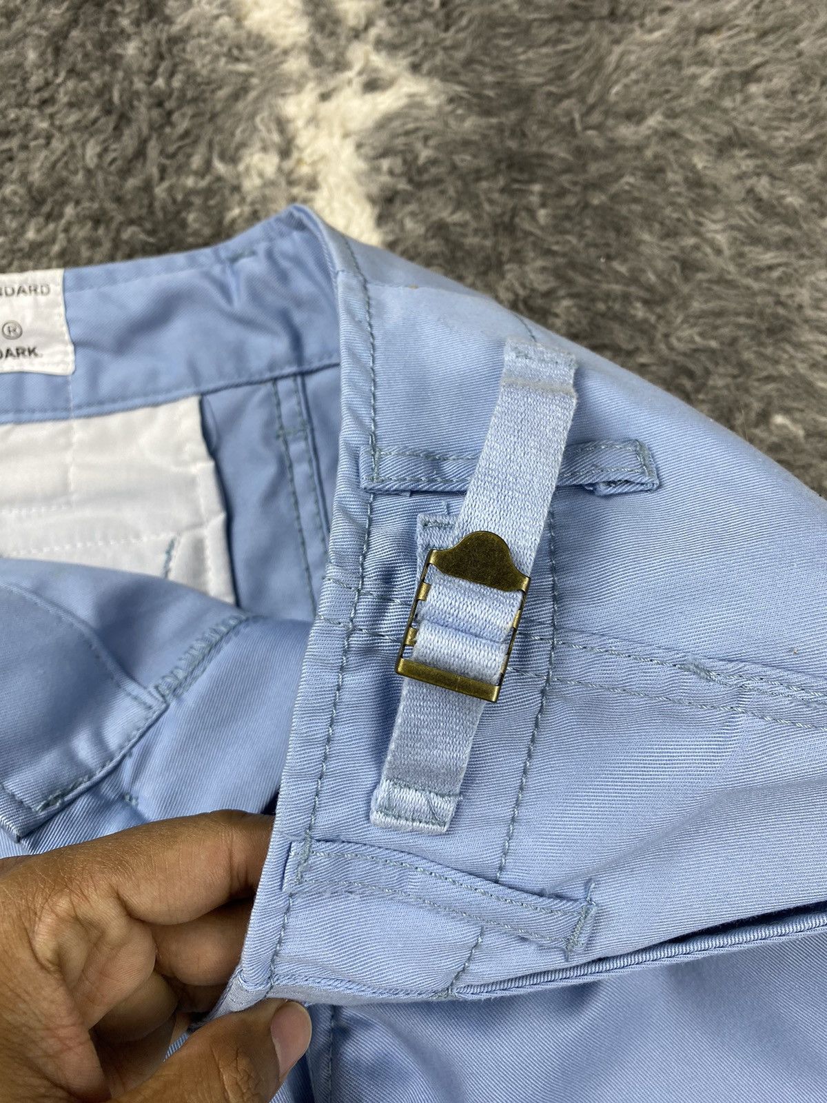 If Six Was Nine × Japanese Brand 🌟ACT CHIVE LURE🌟Spell Out RARE Color Baby Blue Cargo Pant Size US 29 - 10 Thumbnail