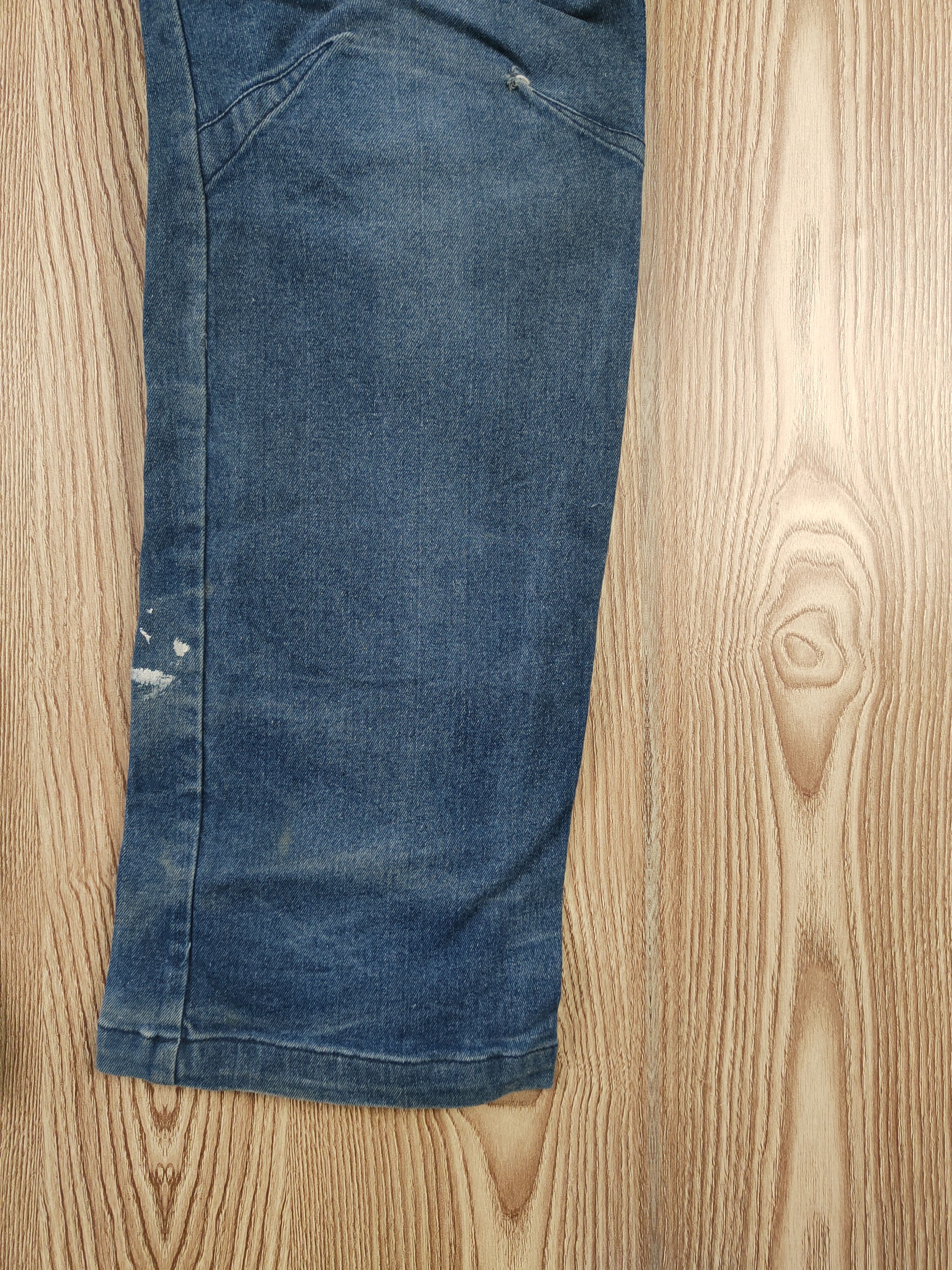 Japanese Brand FieldCore Blue Distressed Ripped Jeans #W098 Size US 34 / EU 50 - 6 Thumbnail
