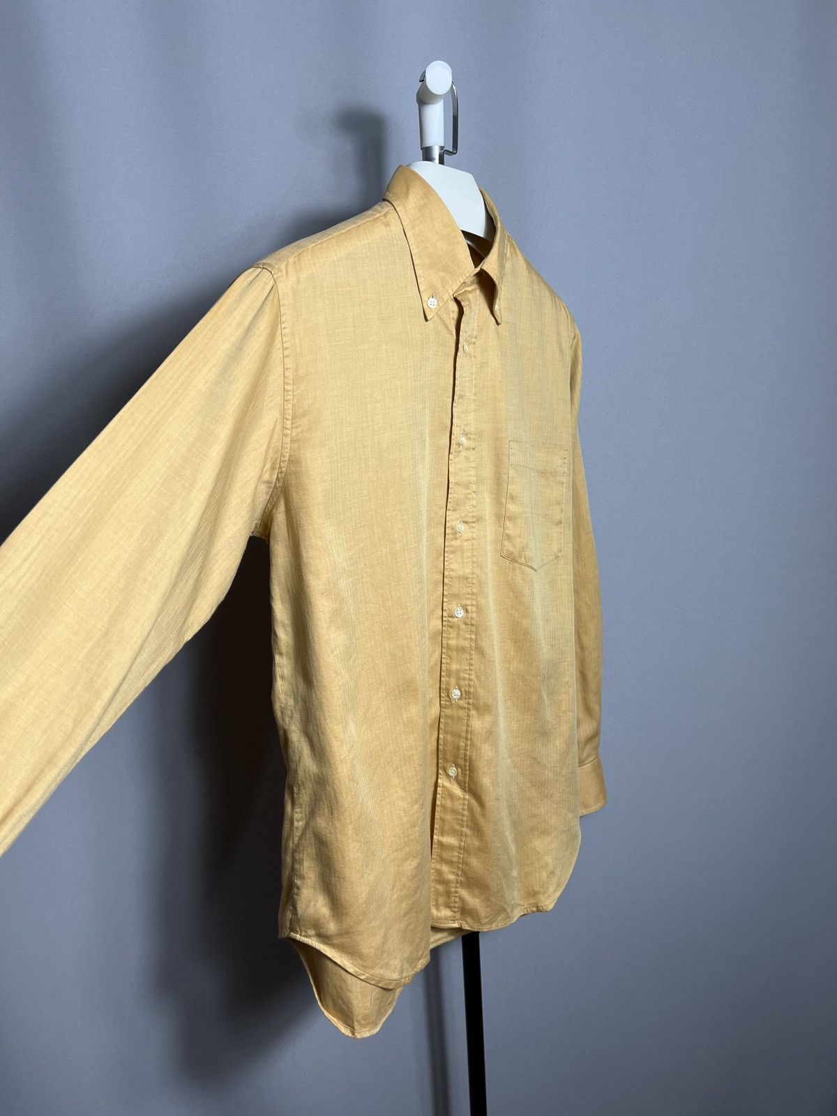 Burberry Burberrys London shirt button down beige mens pocket France Size US M / EU 48-50 / 2 - 2 Thumbnail