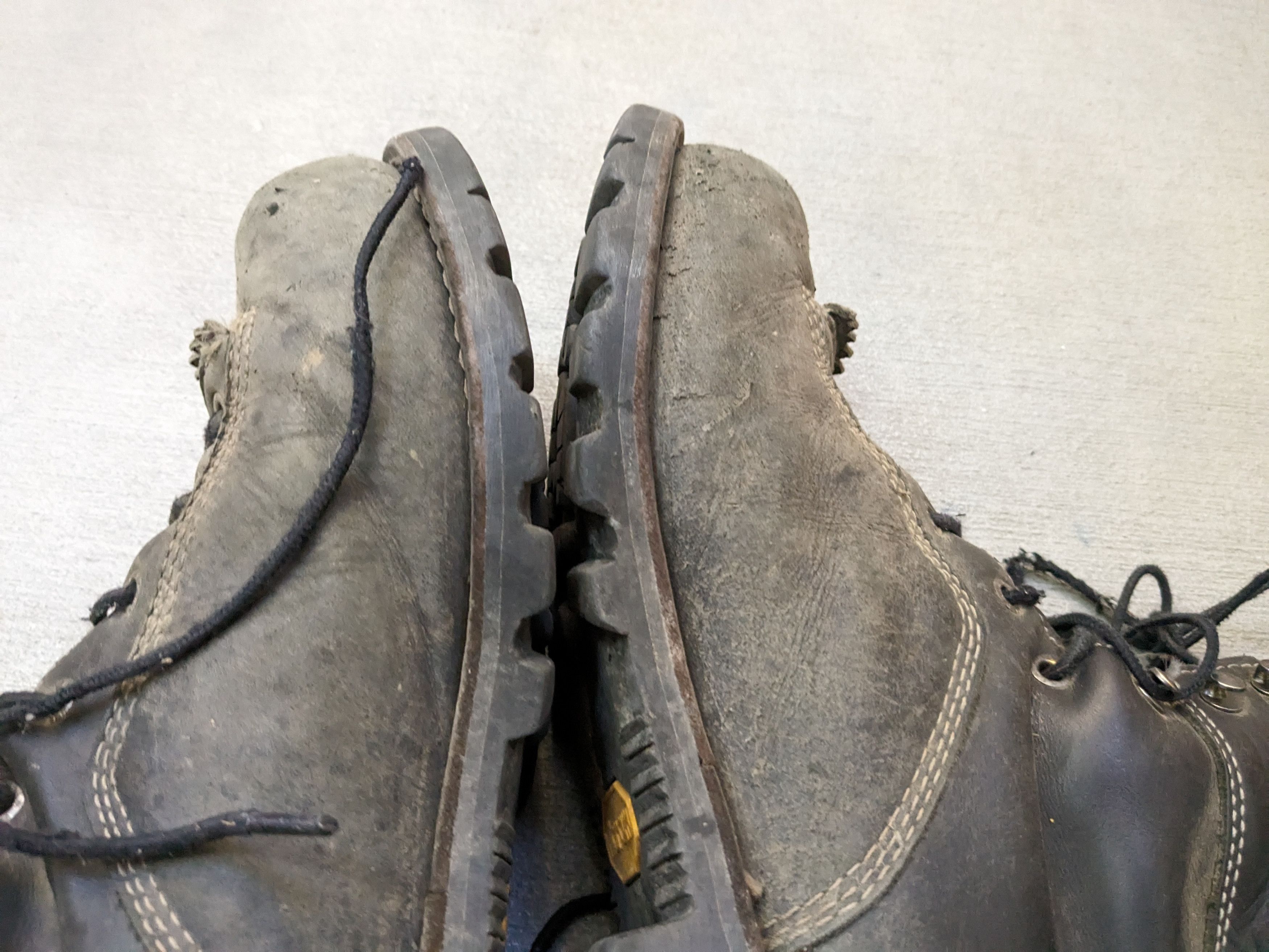 Red Wing Vintage Red Wings Work Boots 11.5 D Combat Black Leather Size US 11.5 / EU 44-45 - 10 Thumbnail