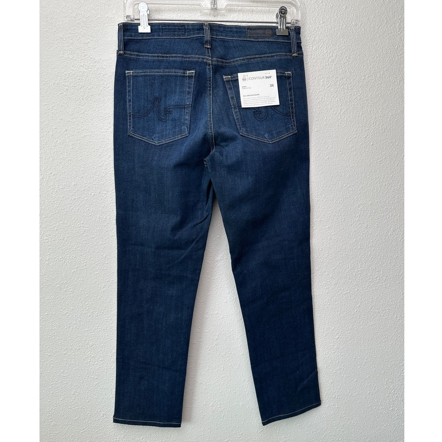 AG Adriano Goldschmied NWT AG Contour 360 Prima Cigarette Leg Jeans Dark Wash 28 Size 28" / US 6 / IT 42 - 4 Thumbnail