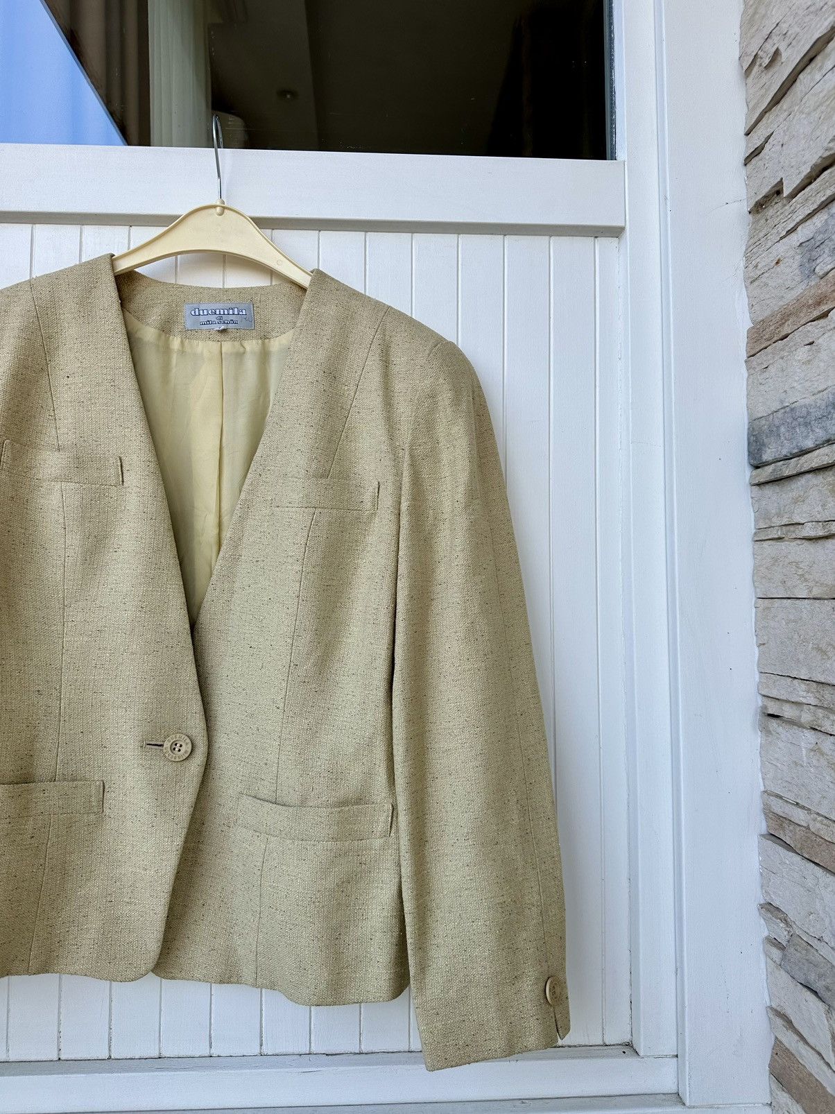 Japanese Brand 🇯🇵 Vintage Duemila De mila shon Jacket Made jn Japan Size M / US 6-8 / IT 42-44 - 3 Thumbnail
