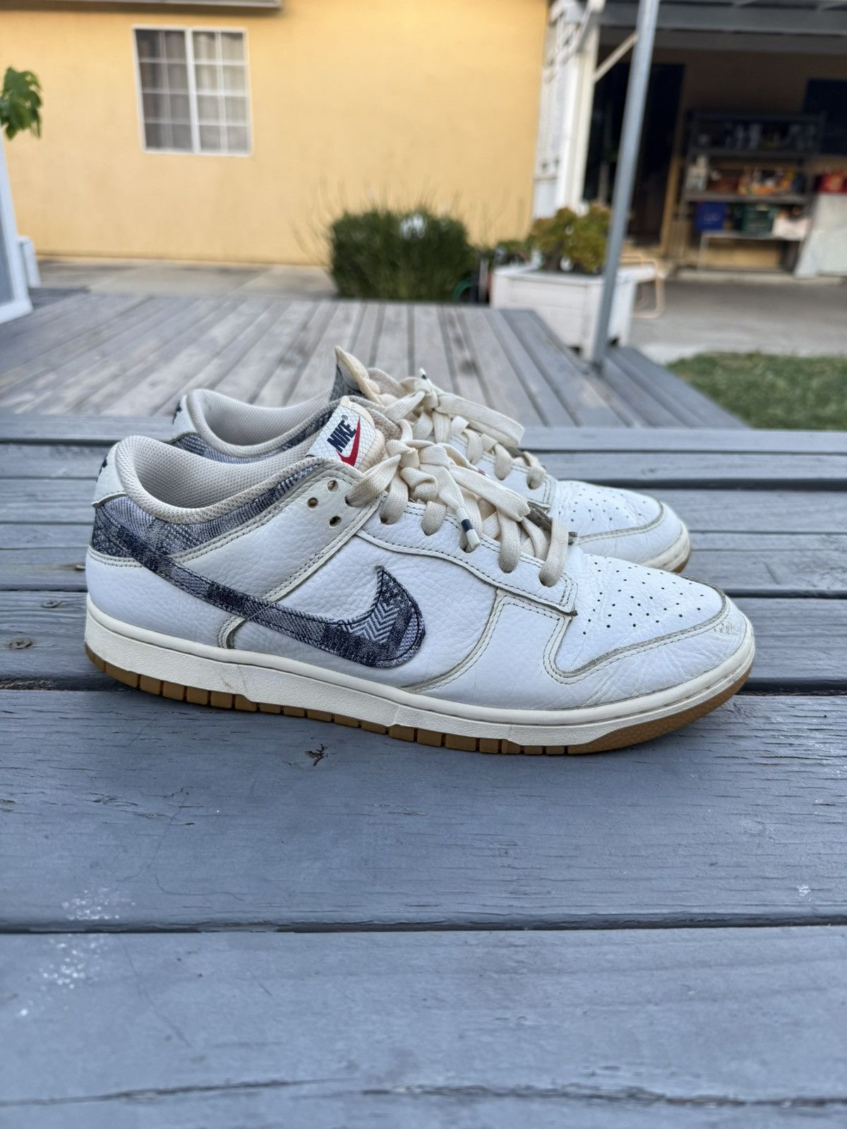 Nike Nike Dunk Low Washed Denim Size US 11.5 / EU 44-45 - 1 Thumbnail