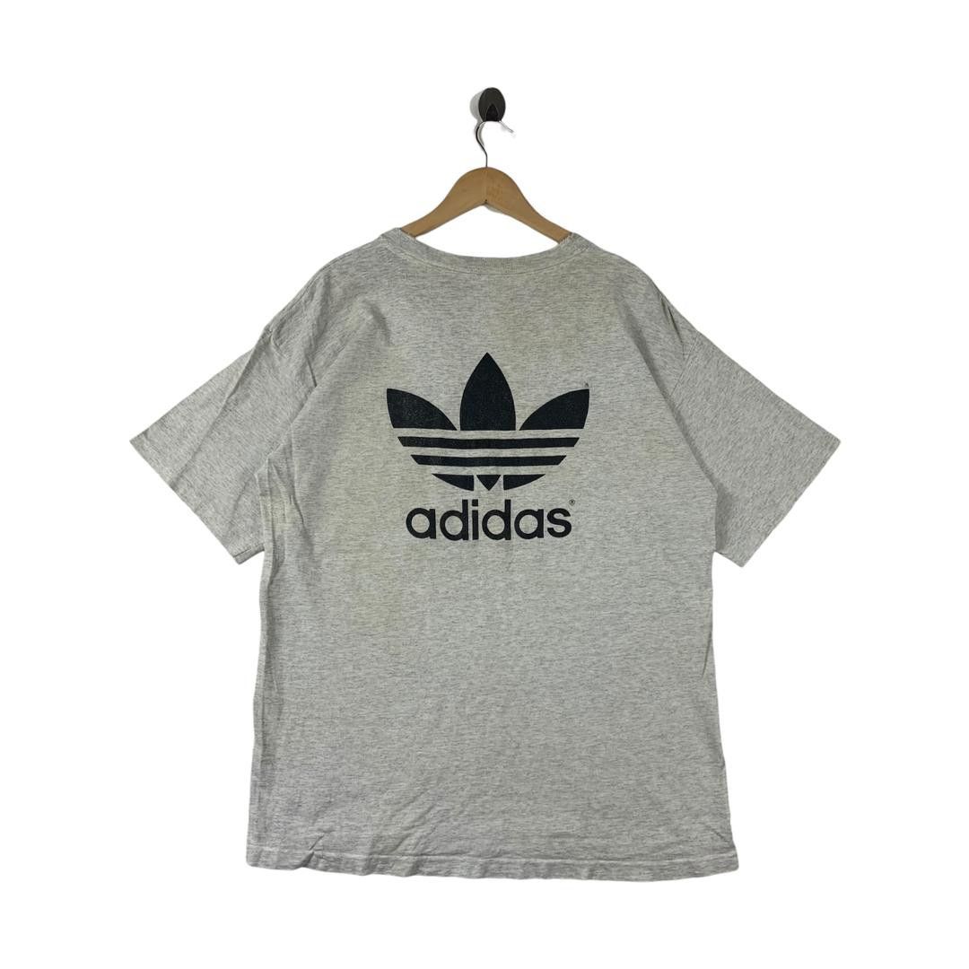 Adidas Vintage 90s ADIDAS mirror print grey tee shirt Size US L / EU 52-54 / 3 - 4 Thumbnail