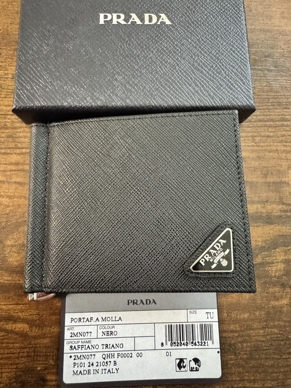 Prada [PRADA] PORTAF.A MOLLA MONEY CLIP WALLET - 2MN077 SAFFIANO Size ONE SIZE - 2 Thumbnail