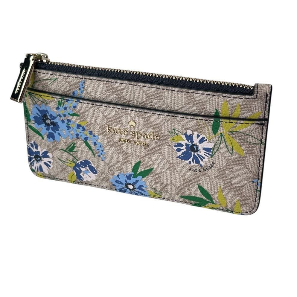 Kate Spade Kate Spade Spade Flower Floral Large Slim Card Holder Size ONE SIZE - 2 Thumbnail