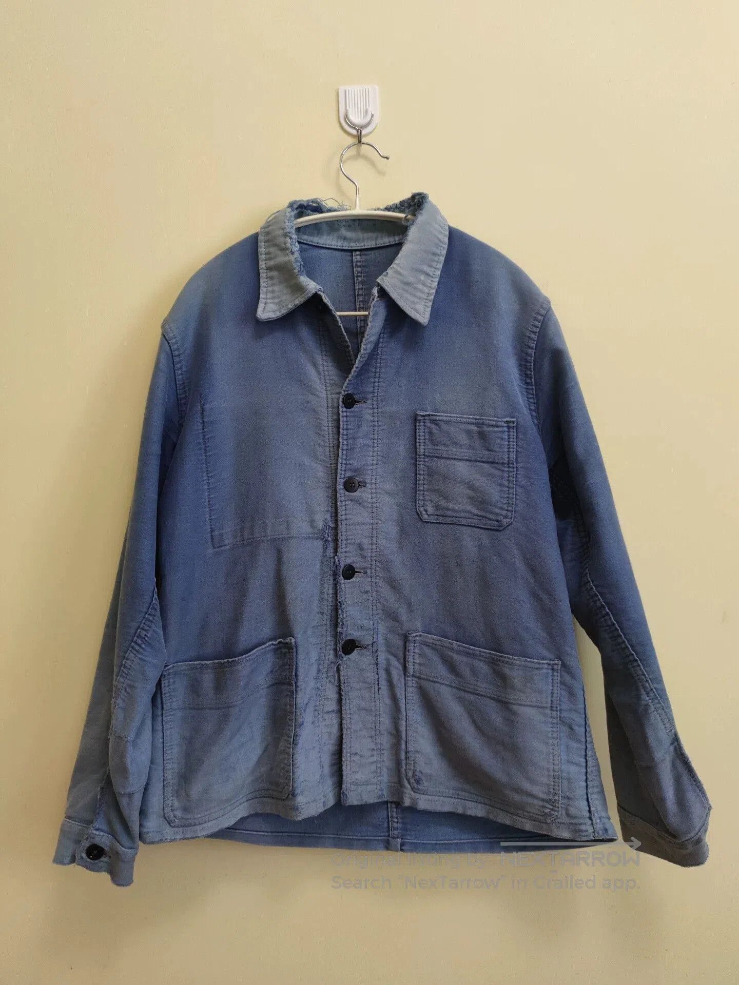 Garment Reproduction of Workers Vintage French Utility Workwear Jacket. Size US M / EU 48-50 / 2 - 2 Thumbnail