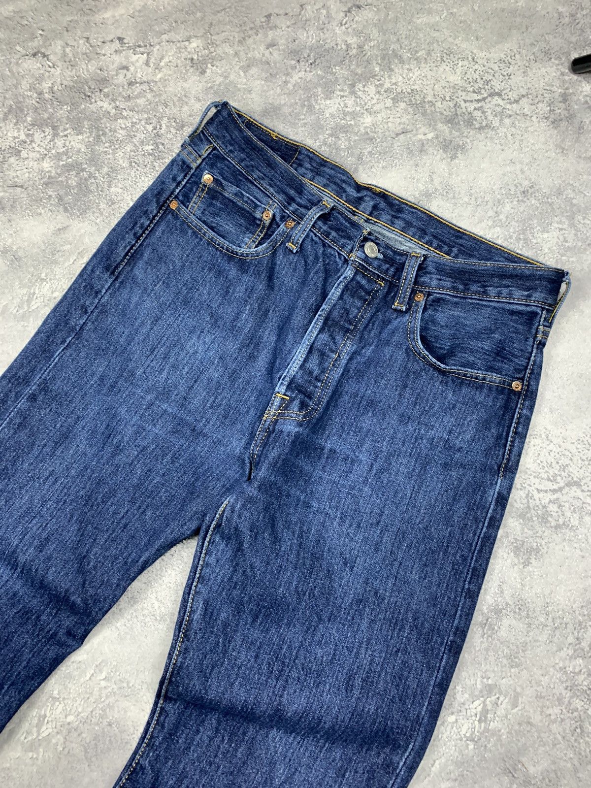 Levi's Men’s Levi’s 501 Straight Jeans Size W32L32 Blue Size US 32 / EU 48 - 6 Thumbnail