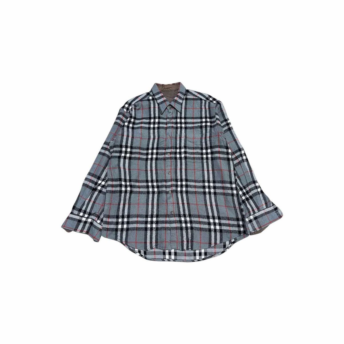 Japanese Brand 🔥Vintage Japanese Nova Check Wool Shirt Ls Size US XL / EU 56 / 4 - 4 Thumbnail
