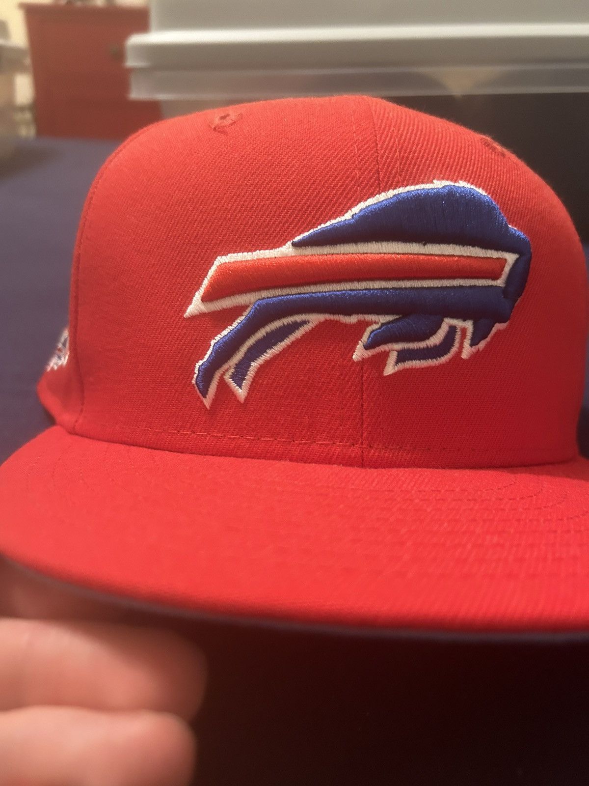 New Era Buffalo Bills Red New Era Fitted Hat Size 7 Size ONE SIZE - 1 Thumbnail