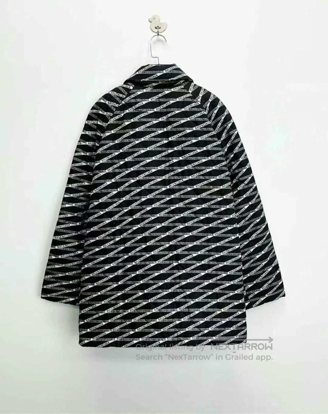 Balenciaga Balenciaga Striped Logo Light Jacket. Size US M / EU 48-50 / 2 - 2 Thumbnail