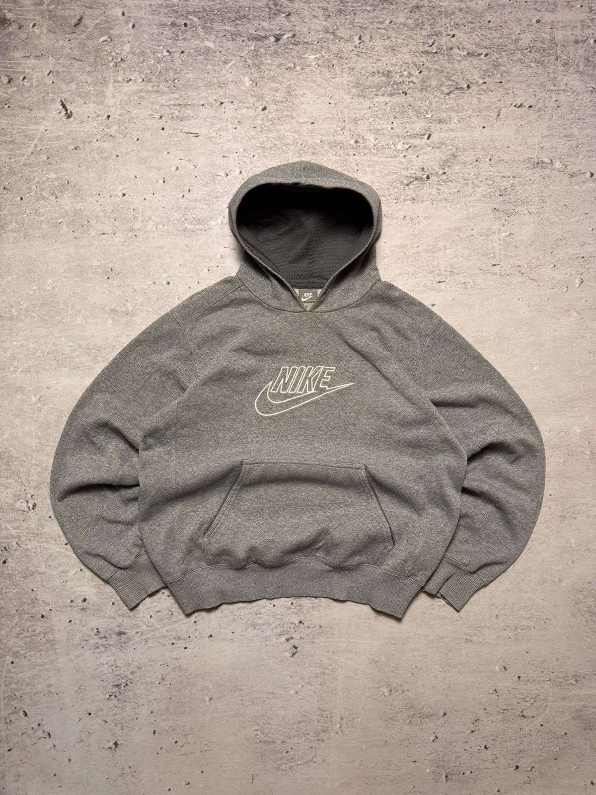 Nike × Vintage NIKE VINTAGE CENTER LOGO OVERSIZE BOXY HOODIE Size US M / EU 48-50 / 2 - 1 Thumbnail