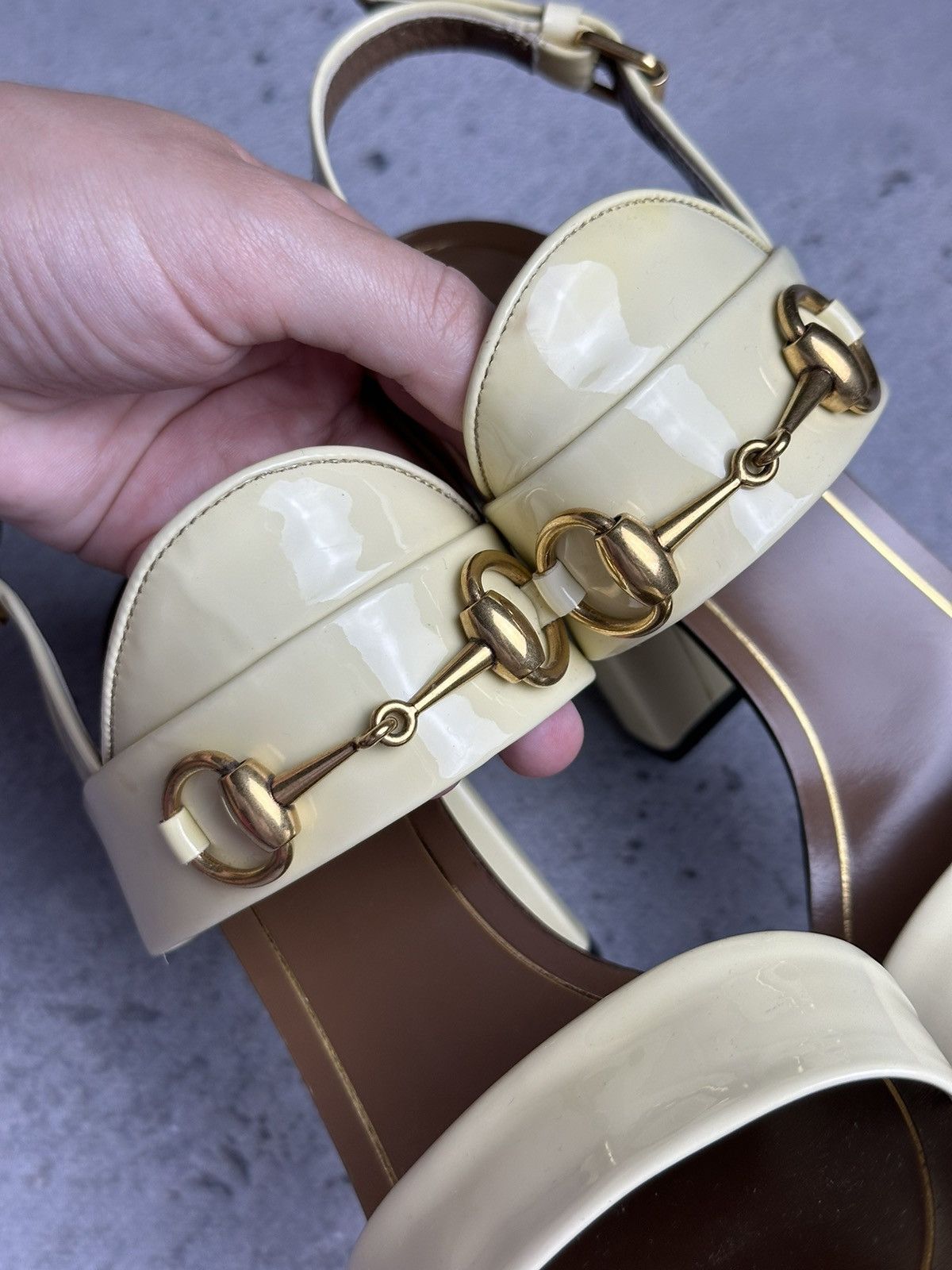 Gucci Gucci Leather Alyssa Horsebit Ankle Strap Sandals y2k Rare Size US 9 / IT 39 - 17 Thumbnail