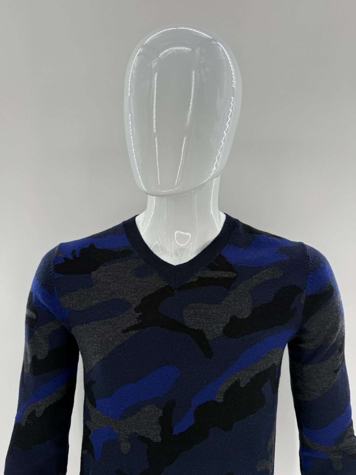 Valentino Valentino Sweater Blue Camo Pullover Men’s Size S Size US S / EU 44-46 / 1 - 2 Thumbnail