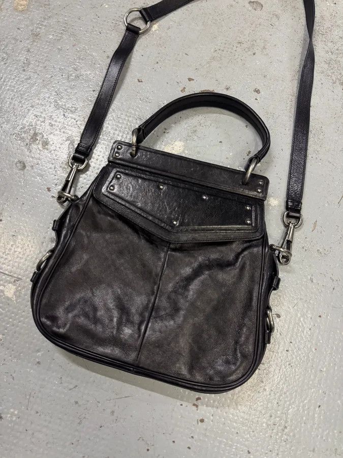 Yves Saint Laurent FW2002 Yves Saint Laurent Mombasa Black Leather Shoulder Bag by Tom Ford Size ONE SIZE - 4 Thumbnail