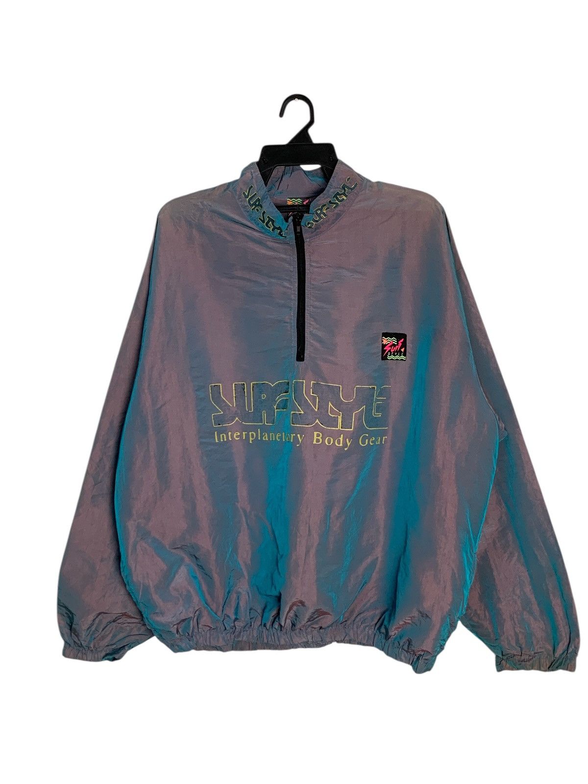Other Vintage 90’s Surf Style Reflective Half Zipper Windbreaker Size US XXL / EU 58 / 5 - 1 Thumbnail