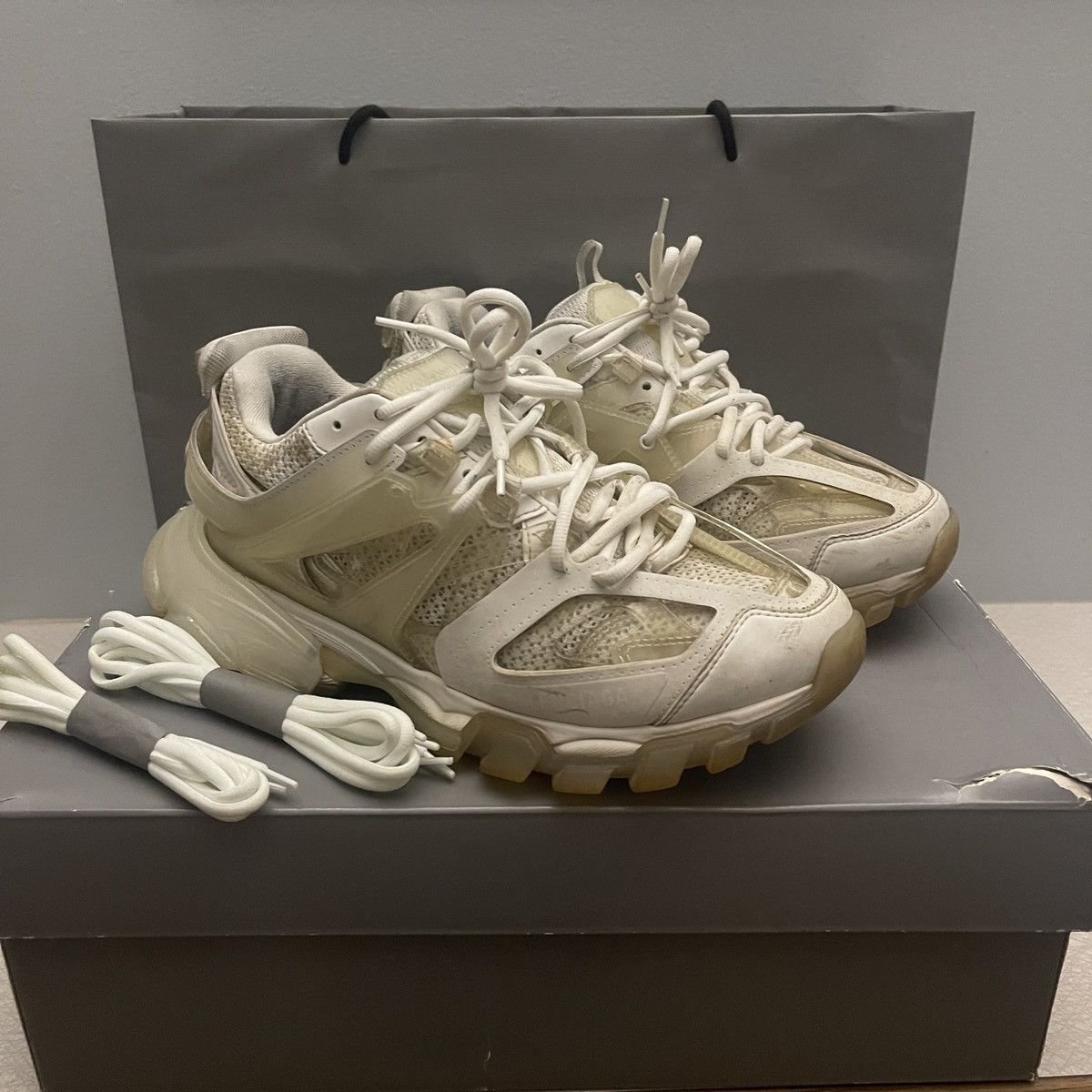 Balenciaga Balenciaga track ”clear sole” Size US 8 / EU 41 - 9 Thumbnail