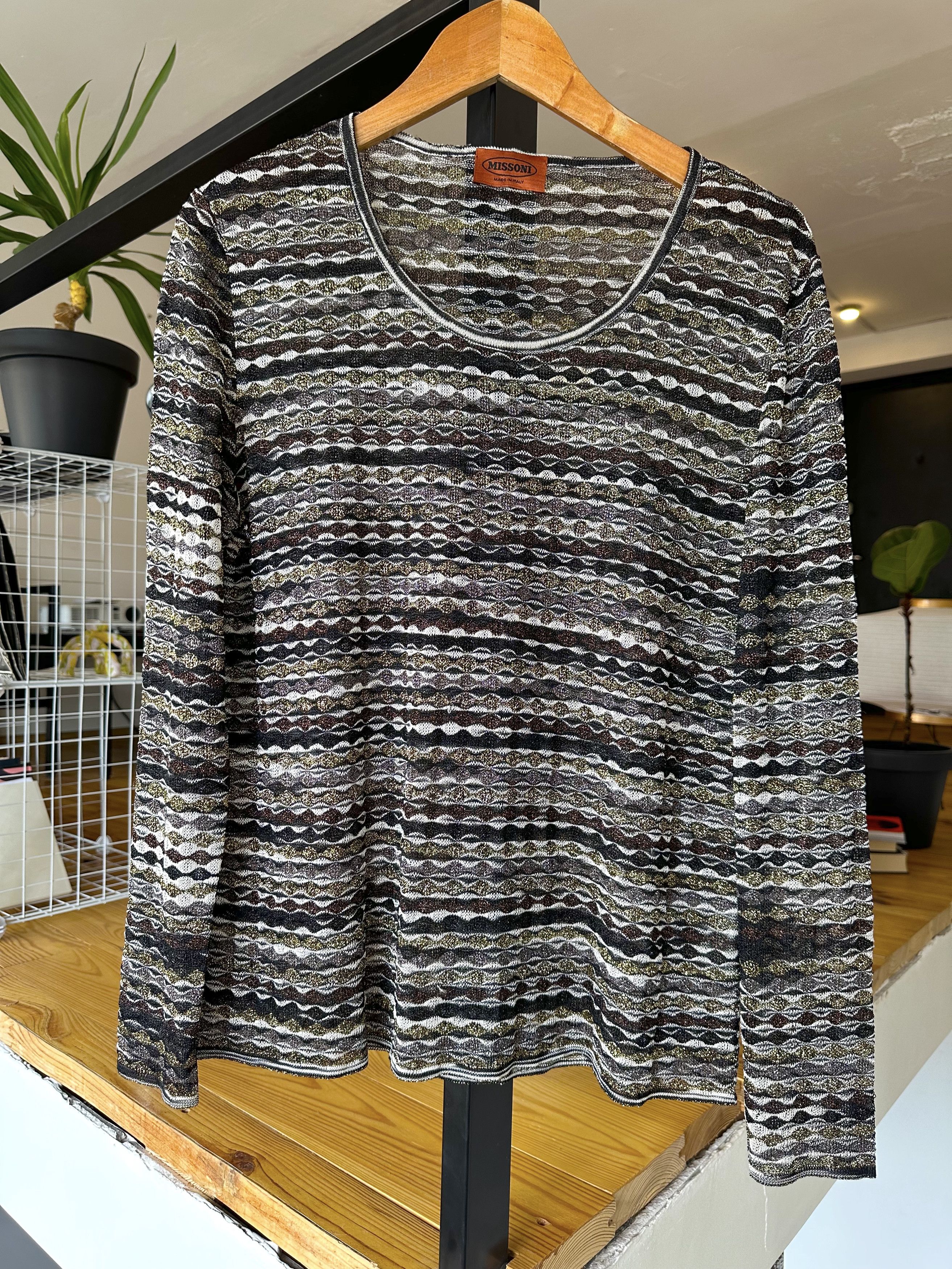 Missoni Missoni Lightweight Knitted Long Sleeve Top Women's 46 Size L / US 10 / IT 46 - 1 Thumbnail