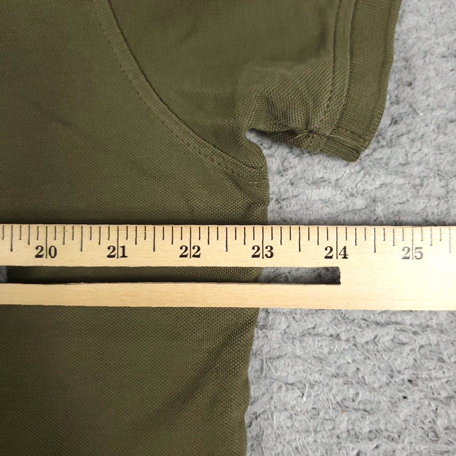Tommy Hilfiger Tommy Hilfiger Polo Shirt Mens XL Beige Green Solid Short Sleeve Button Collared Classic Casual Polo Size US XL / EU 56 / 4 - 7 Thumbnail