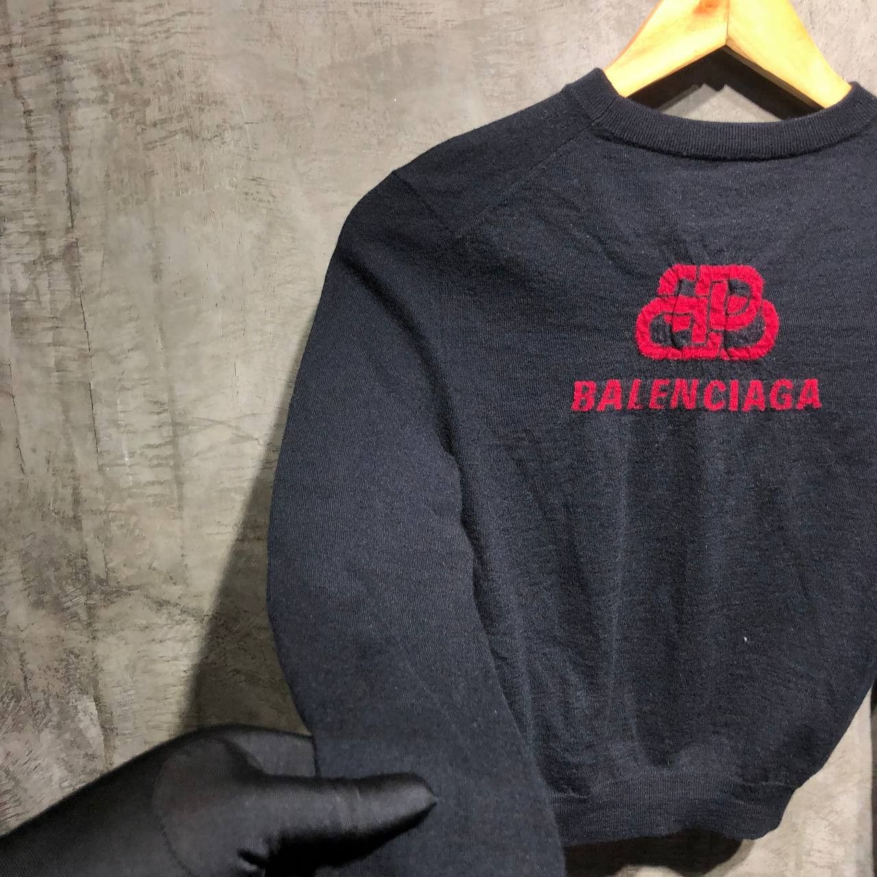 Balenciaga Balenciaga BB logo interlocking Knitted Sweatshirt Size S / US 4 / IT 40 - 5 Thumbnail