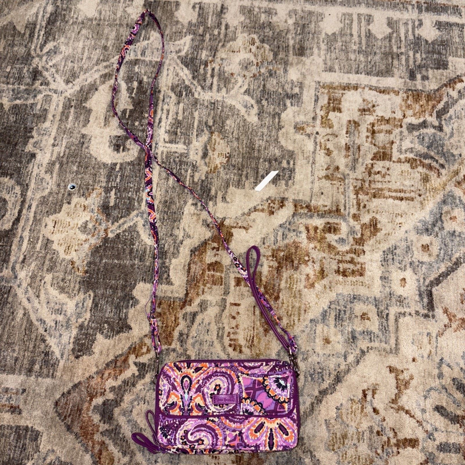 Vera Bradley Vera Bradley Mini Hipster Crossbody Plum Crazy Pattern Size ONE SIZE - 1 Thumbnail