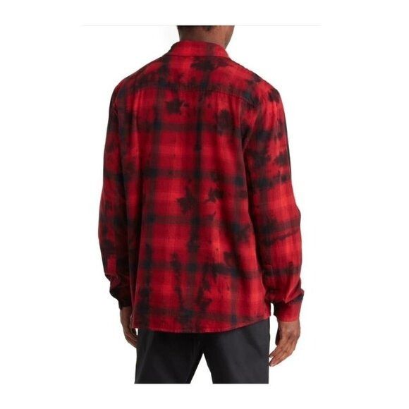 Oakley Oakley Mens Logo Red Black Cabin Plaid Flannel Collared Butt Size US M / EU 48-50 / 2 - 2 Thumbnail