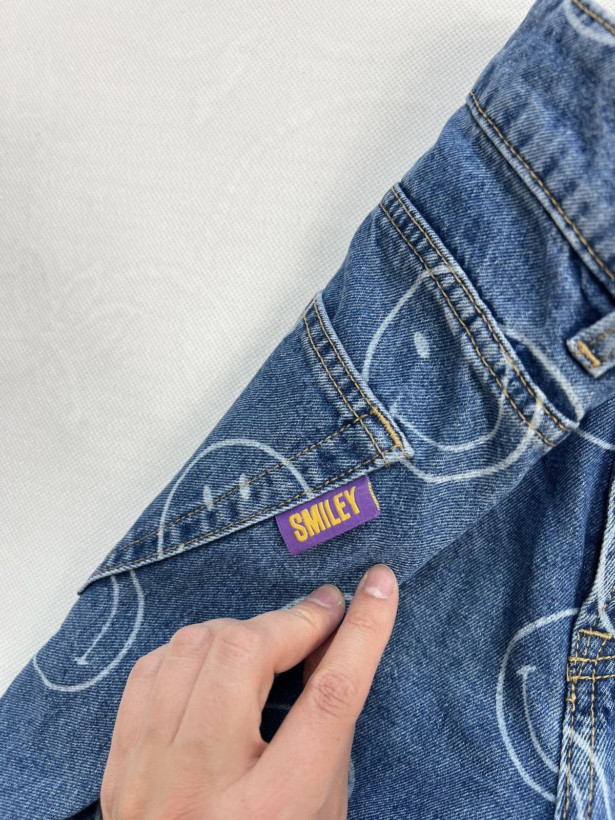 Japanese Brand Pants Smiley multi logo y2k jeans Size US 32 / EU 48 - 4 Thumbnail