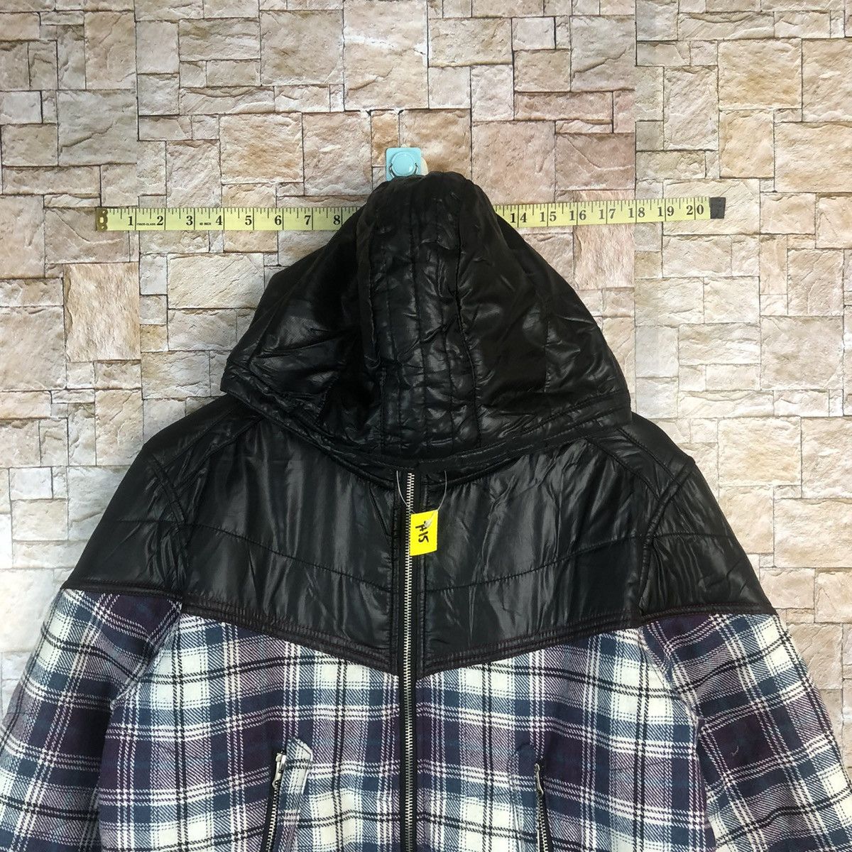 Japanese Brand Amp By Manydope Purpel Checked Purple Bomber Jacket #A15 Size M / US 6-8 / IT 42-44 - 2 Thumbnail