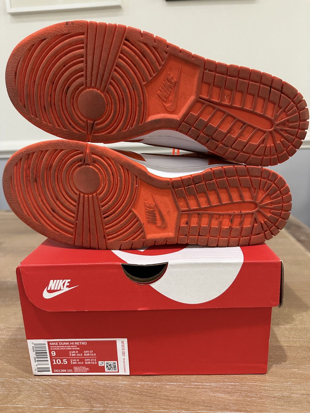 Nike Dunk Hi Retro Syracuse (2021) Size US 9 / EU 42 - 7 Thumbnail