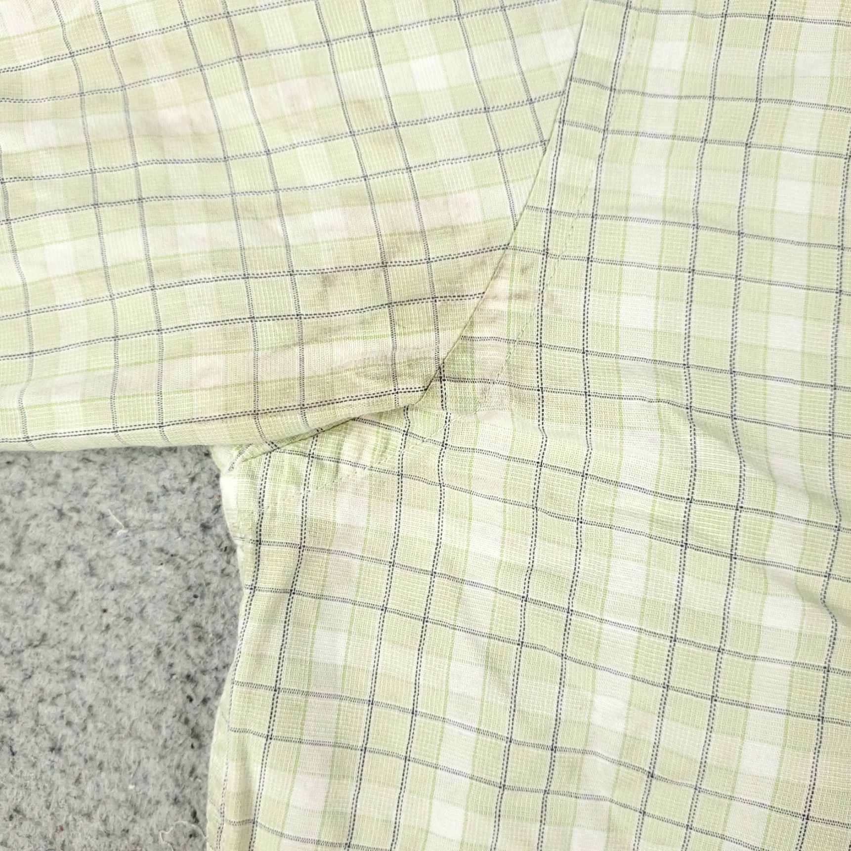 Tommy Hilfiger Tommy Hilfiger Shirt Adult Small Green Plaid Button-Up Long Sleeve Cotton Mens Size US S / EU 44-46 / 1 - 3 Thumbnail