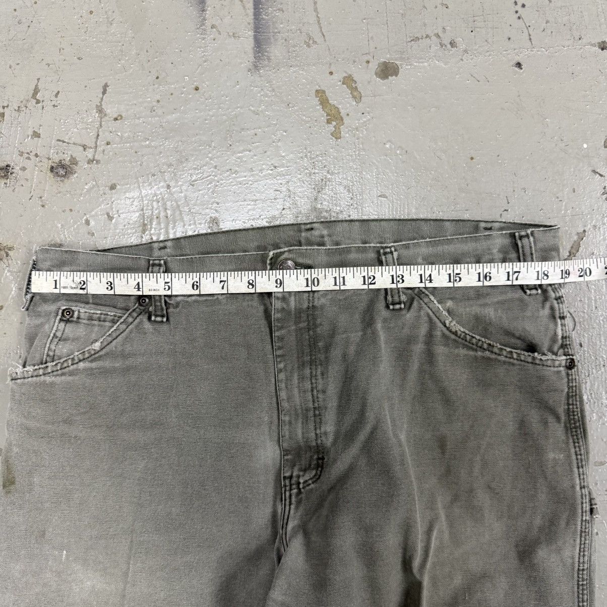 Dickies Vintage DICKIES Thrashed Sunfaded Carpenter Pants Size US 37 - 4 Thumbnail