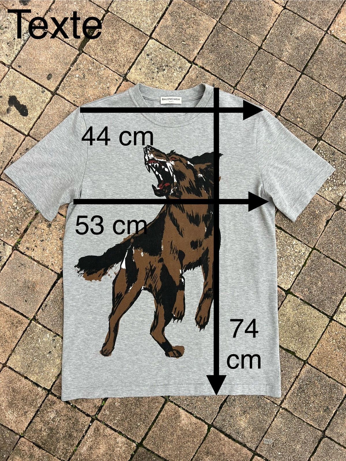 Balenciaga Balenciaga Wolf T-Shirt 2016 Size US S / EU 44-46 / 1 - 12 Thumbnail