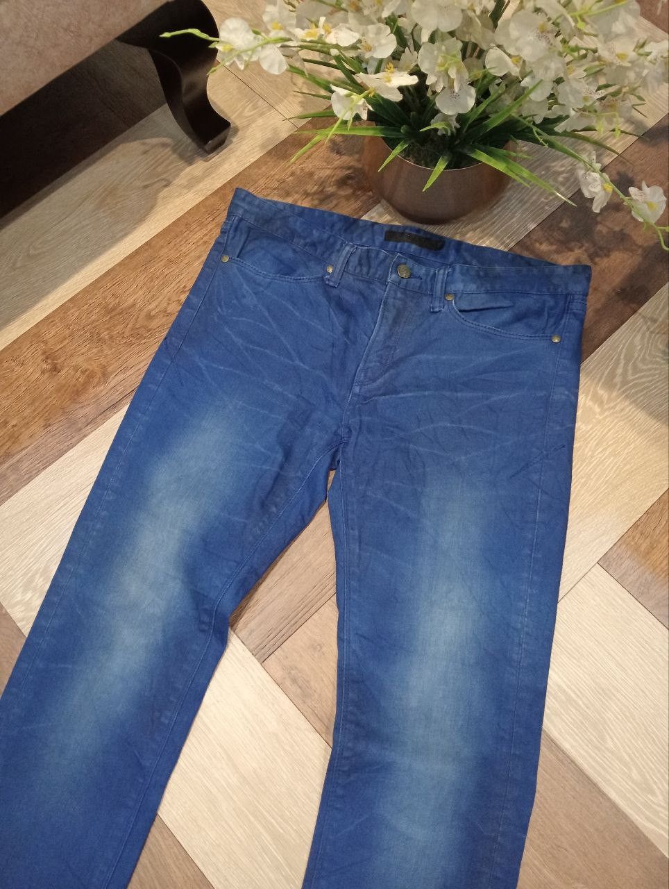 GOSTAR DE FUGA JAPANESE FUGA BLUE STRETCH JEANS Size US 34 / EU 50 - 4 Thumbnail