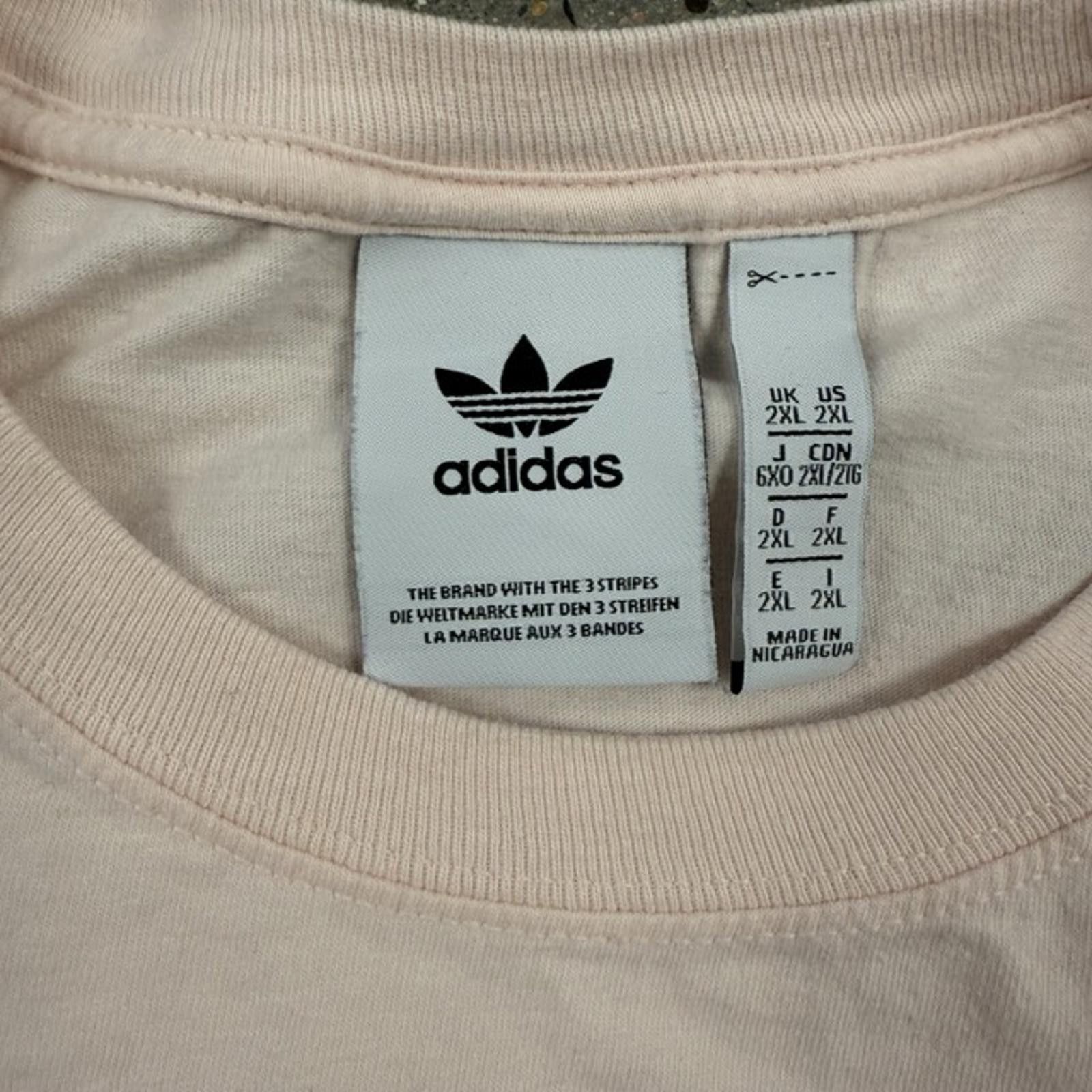 Adidas Vintage Style Adidas Trefoil Logo T-Shirt - Soft Pink - 2XL Size US XXL / EU 58 / 5 - 3 Thumbnail