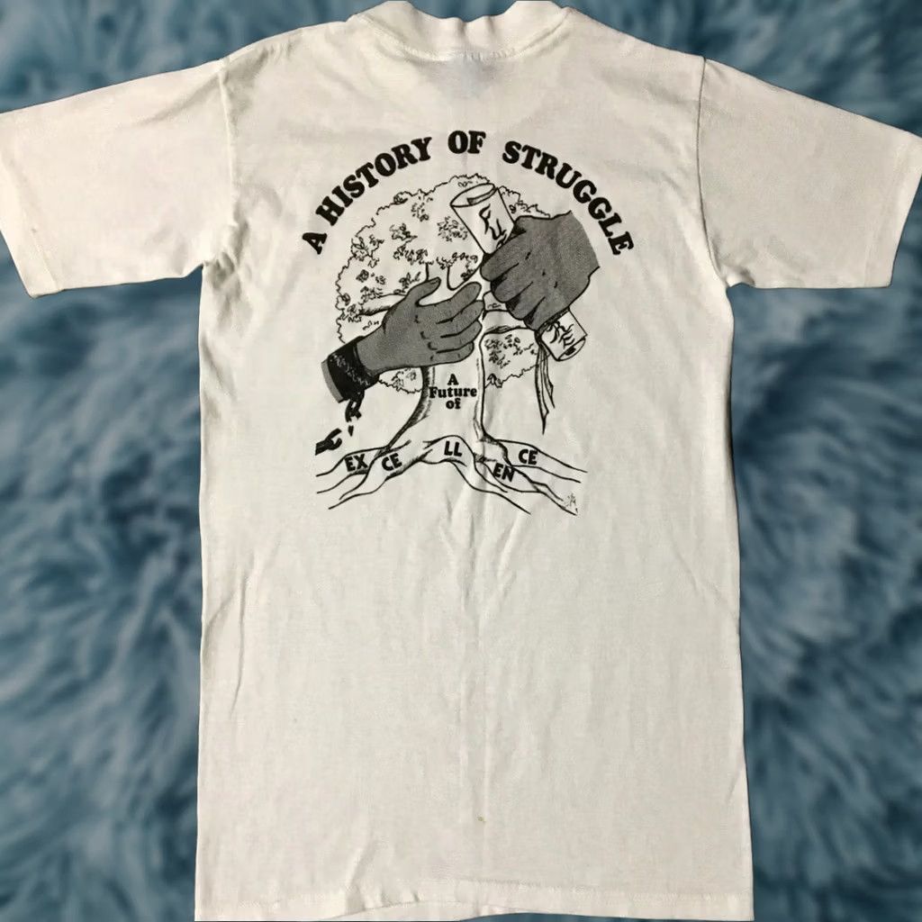 Vintage VINTAGE History Of Struggle Future Of Excellence Shirt S White MLK Civil Rights | Single Stitch | Men | T-Shirt Size US S / EU 44-46 / 1 - 1 Thumbnail