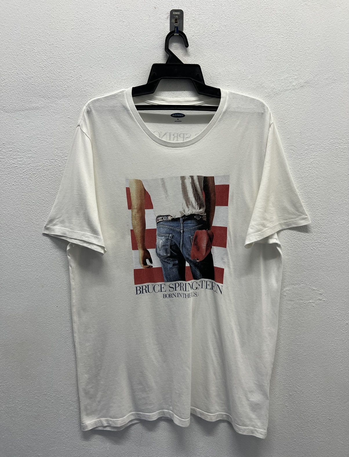 Old Navy × Vintage VINTAGE OLD NAVY BRUCE SPRINGSTEEN BORN IN USA SHIRT Size US XL / EU 56 / 4 - 1 Thumbnail