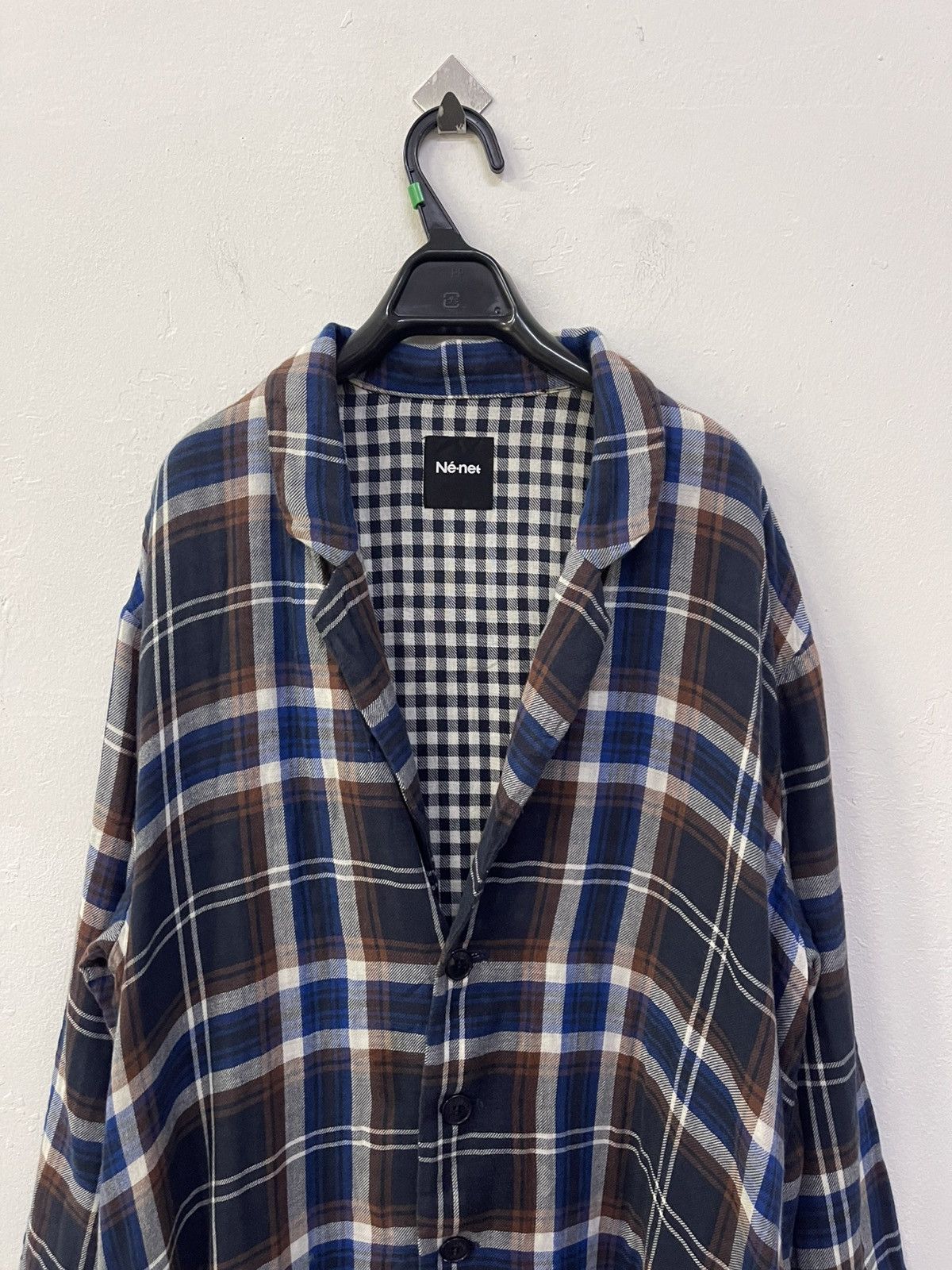 Ne-Net Ne-net issey miyake plaid cotton overshirt Size M / US 6-8 / IT 42-44 - 6 Thumbnail