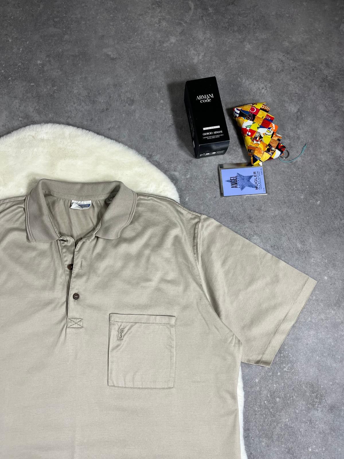 Vintage × Yves Saint Laurent Vintage Yves Saint Laurent Polo Shirt YSL Paris Old Money Size US L / EU 52-54 / 3 - 1 Thumbnail