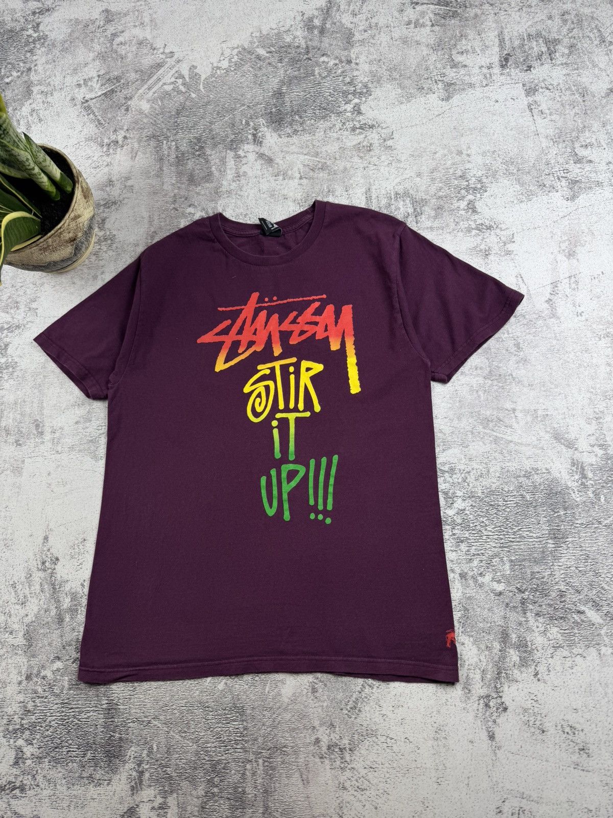 Stussy STUSSY Stir It Up! Cherry Logo Red Mexico USA Rap 90S Hip Hop T Shirt Tee Jersey Size US M / EU 48-50 / 2 - 3 Thumbnail
