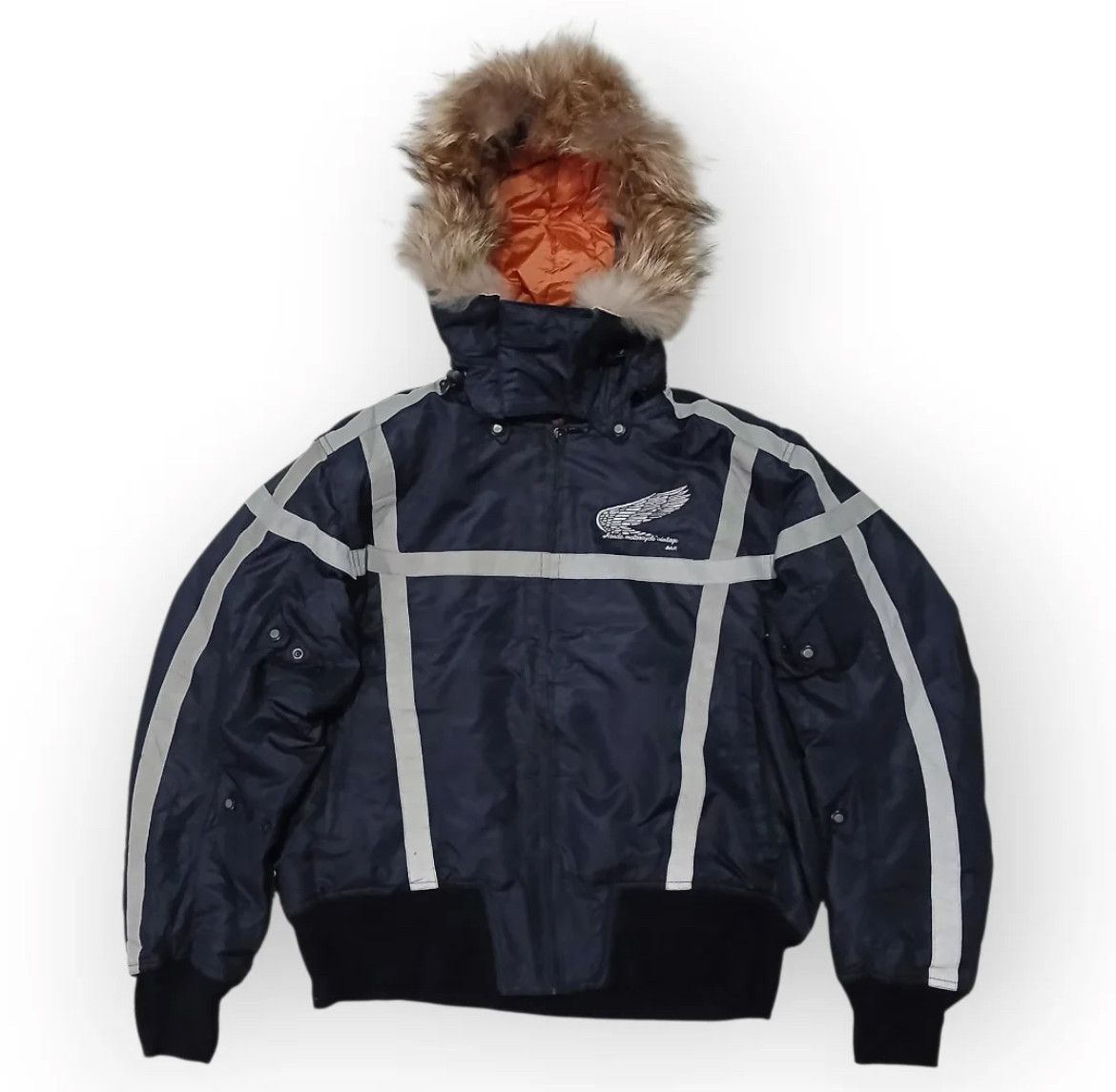 SHINICHIRO ARAKAWA 2000s Honda Fur Protector Motorcycle Hodded Lgb Ifsix Size US L / EU 52-54 / 3 - 1 Thumbnail