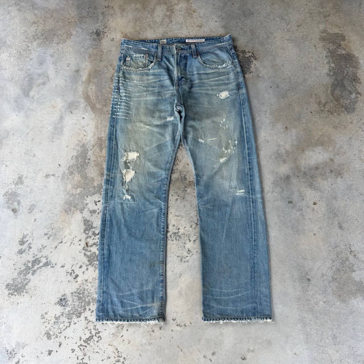 AG Adriano Goldschmied Vintage AG Adriano Goldschmied CampaignLoose Distressed Jean Size US 32 / EU 48 - 1 Thumbnail