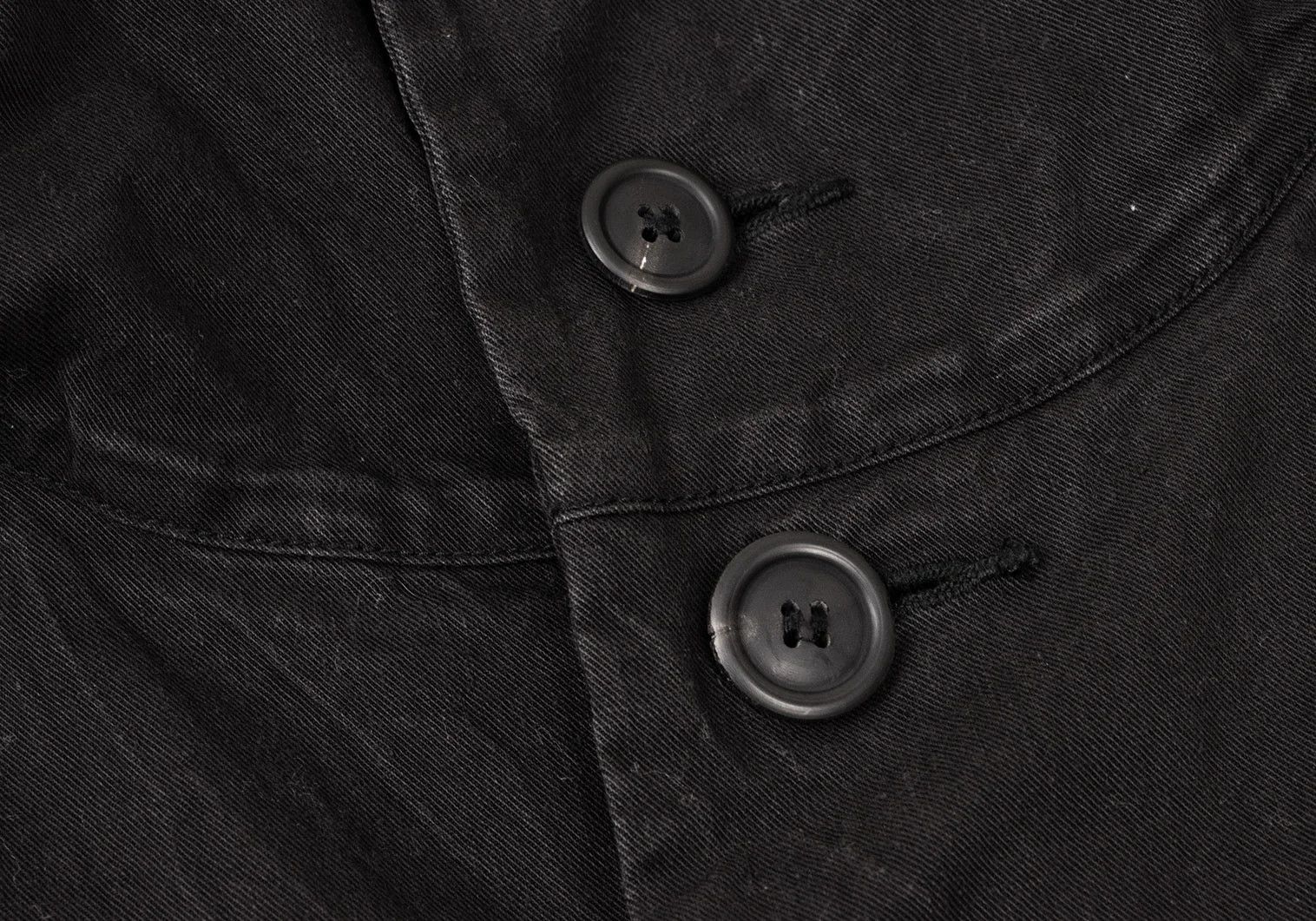 Issey Miyake Cotton Military Hoodie Jacket in Black Size S-M Size US S / EU 44-46 / 1 - 5 Thumbnail