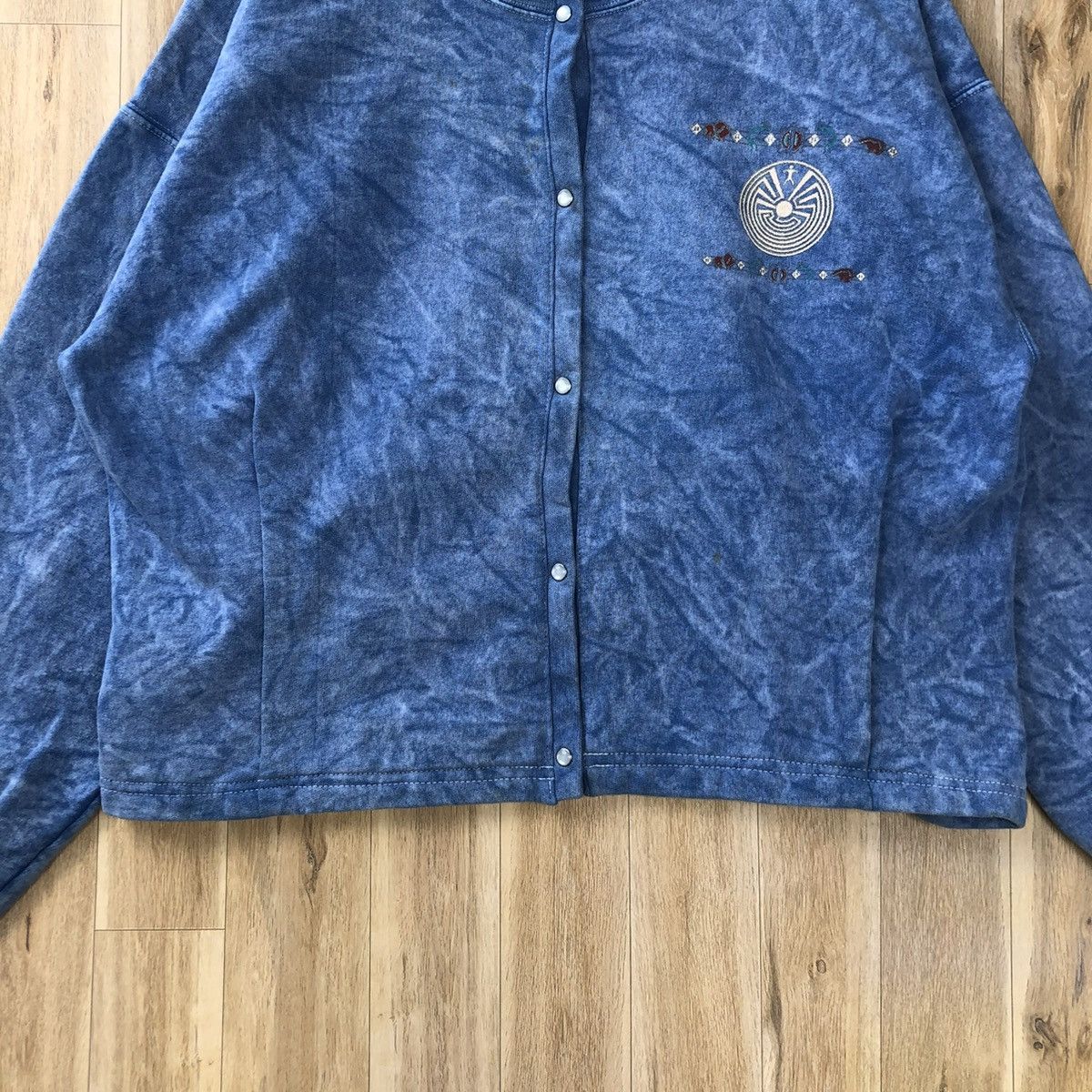 Vintage Vintage Stone Aged Rockwear Button Up Sweater Size L / US 10 / IT 46 - 4 Thumbnail