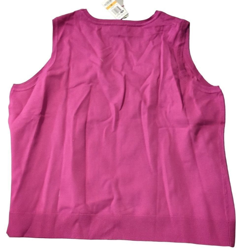 Charter Club Charter Club Purple Cardigan Sweater & Vest Sz 3X Size 3XL / US 20-22 - 8 Thumbnail