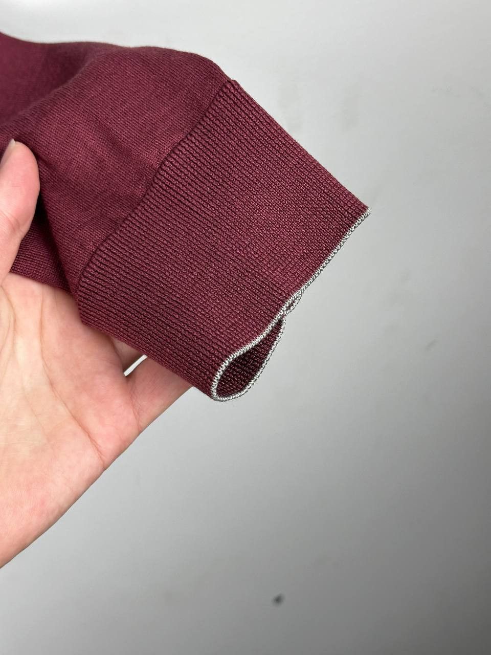 Eleventy Eleventy Paris Luxury Silk Wool Burgundy Sweater Size US XL / EU 56 / 4 - 8 Thumbnail
