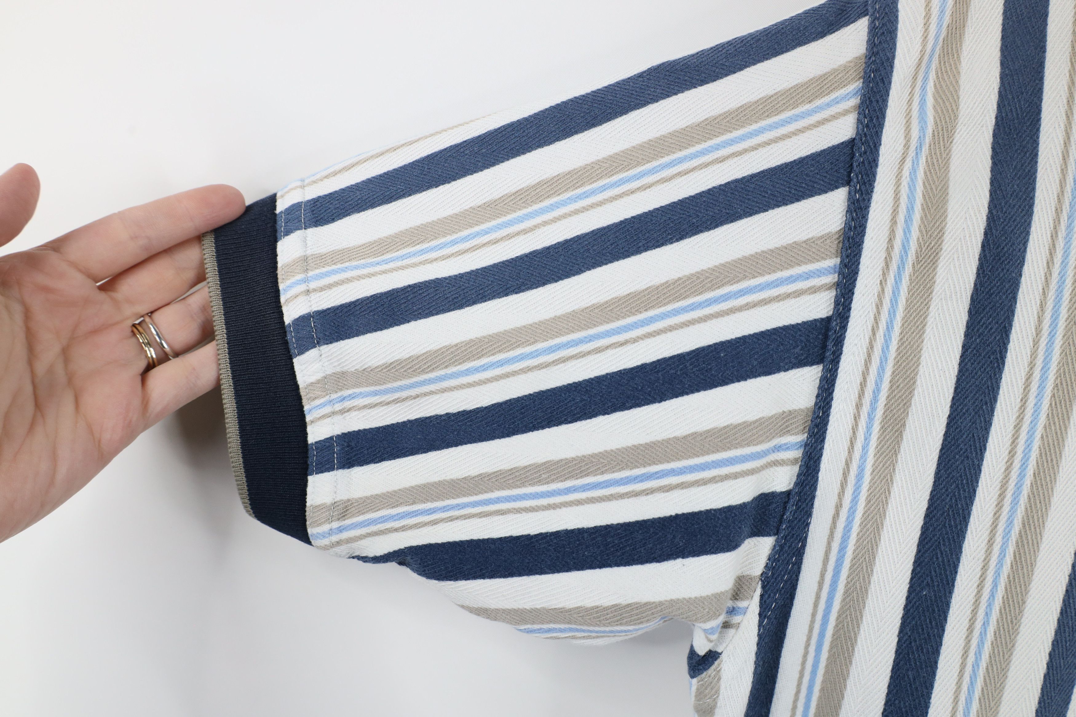 Vintage Vintage 90s Streetwear Block Collared Polo Shirt Cotton Size US M / EU 48-50 / 2 - 6 Thumbnail