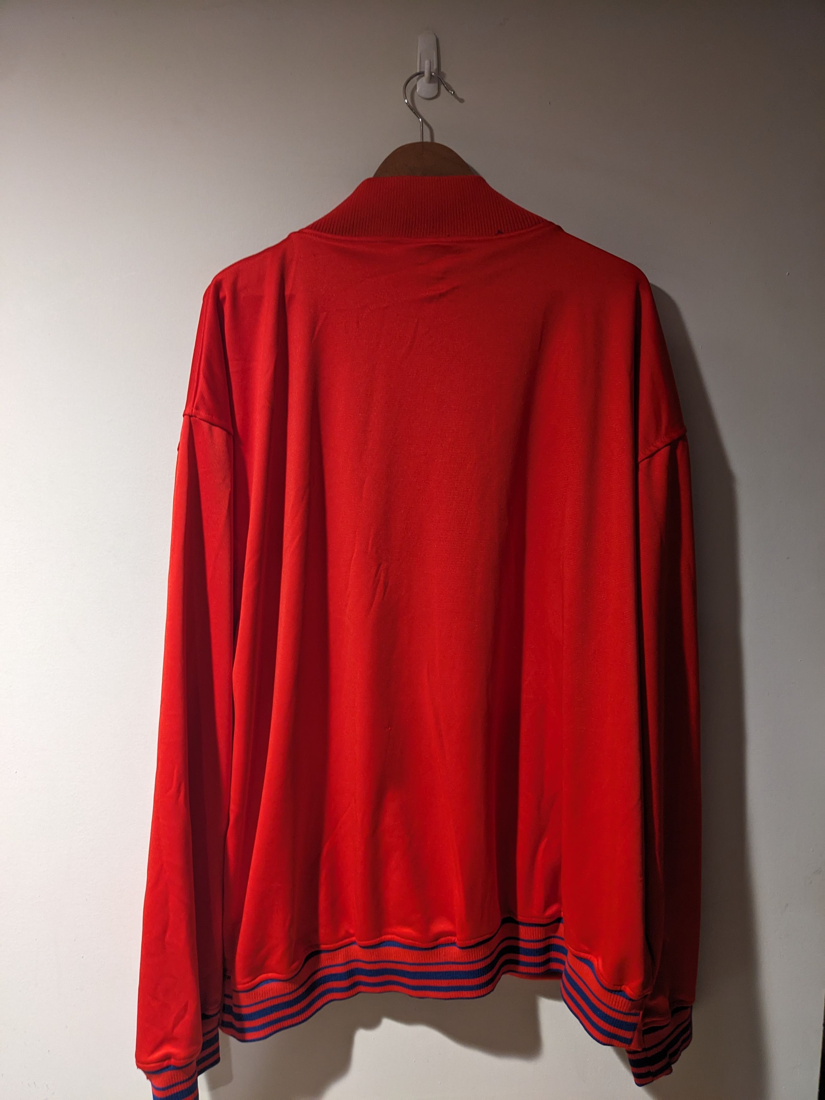 MLB × Vintage Phillies MLB Baseball Stitches Red Full Zip Track Jacket Size US XXL / EU 58 / 5 - 6 Thumbnail